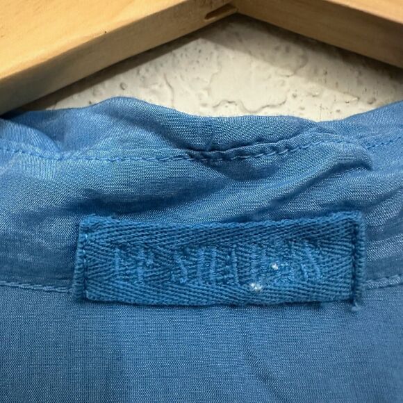 CP SHADES Teton Tunic Top Light Blue Long Sleeve Cotton Silk Blend - Picture 8 of 12